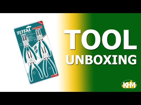 Total THT114041 4pcs Circlip / Snap Ring Plier Set