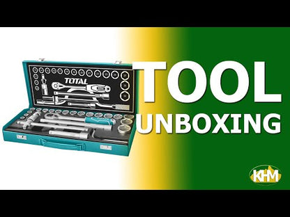 Total THT141253 24pcs Socket Wrench Set 1/2" Drive