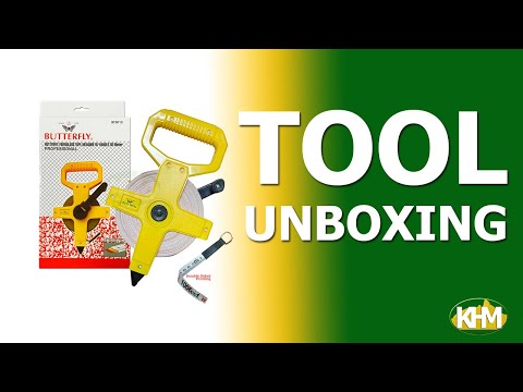 Butterfly Fiberglass Open Reel Long Tape Measure