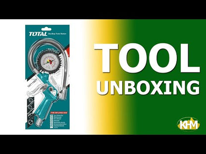 Total TAT11601 Tire Inflator Gun with Gauge