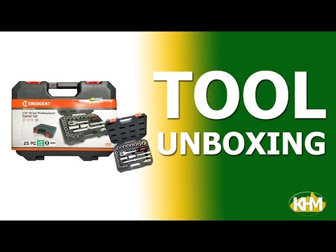 Crescent CTK25NEU 25 Piece 1/2" Drive Mechanics Socket Wrench Set