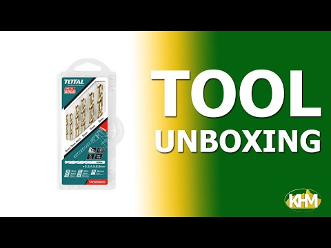 Total TACSD0605 6pcs HSS Twist Metal Drill Bit Set