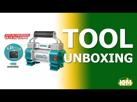 Total TTAC2506 12V Cordless Air Compressor with Light 120 PSI