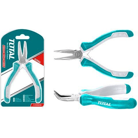 Total THTMN456 Bent Nose Pliers 4.5" | Total by KHM Megatools Corp.