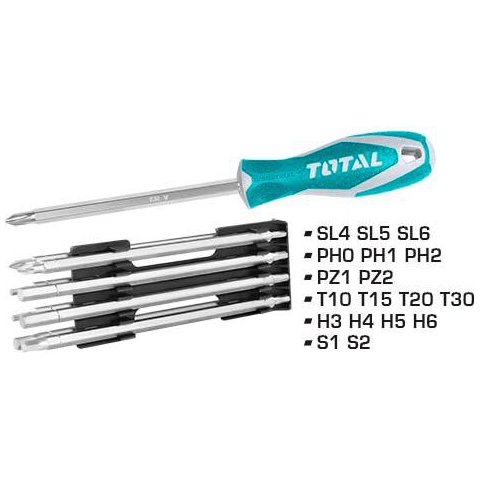 Total THT250236 18-in-1 Screwdriver | Total by KHM Megatools Corp.