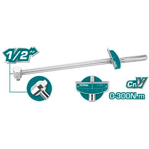 Total THPTW300N2 Torque Wrench 1/2" Drive | Total by KHM Megatools Corp.