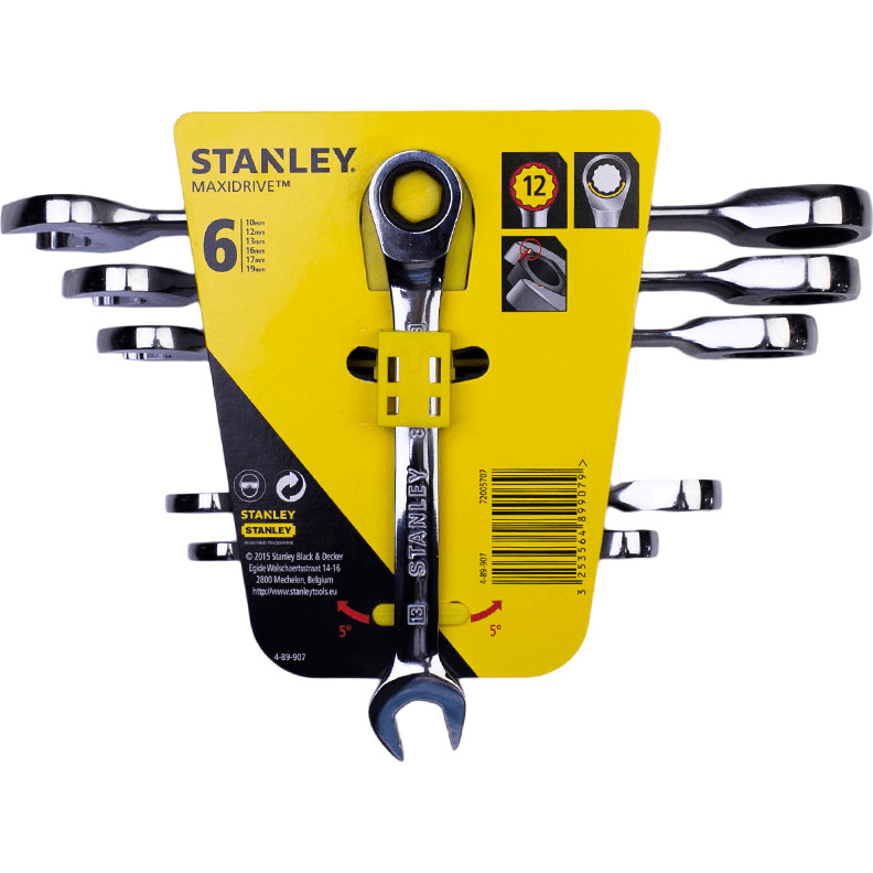 Stanley Reversible Gear Ratcheting Combination Wrench Set