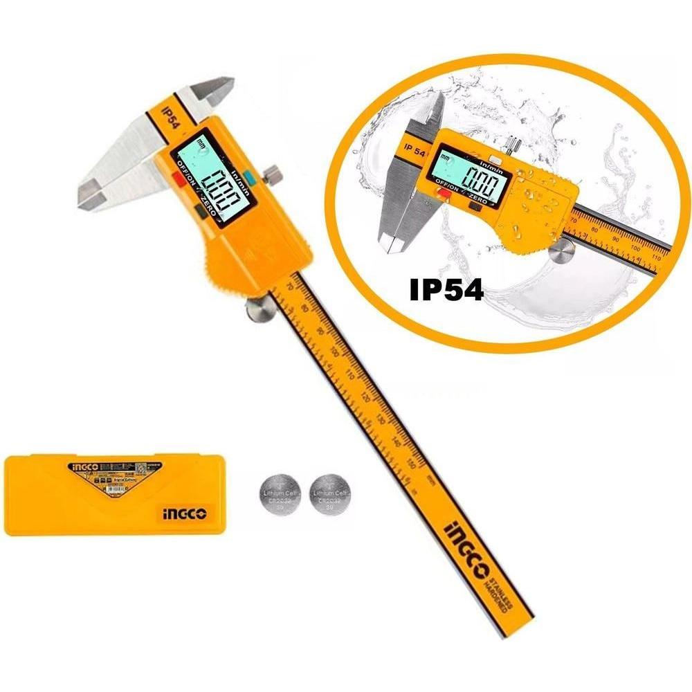Ingco IP54 Digital Caliper (Dustproof & Splash proof) - KHM Megatools Corp. Main image