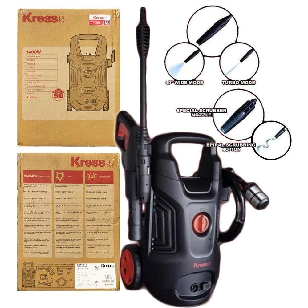 Kress KG620 High Pressure Washer 1400W 105Bar - KHM Megatools Corp. Main image