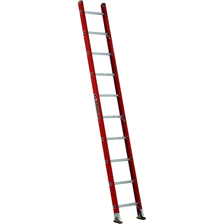Louisville FE3110 Fiberglass Shelf Single Ladder (300 lbs) [D-shape Step] - KHM Megatools Corp. Main image