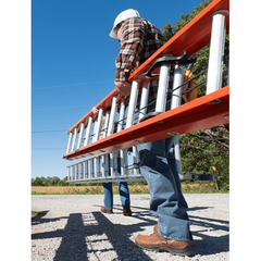 Louisville FE3200 Fiberglass Extension Ladder (Orange - 300 lbs) - KHM Megatools Corp.