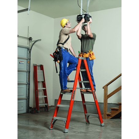Louisville FM1506 HD Fiberglass Step Ladder Double Side (300lbs) – KHM ...