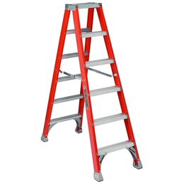 Louisville FM1506 HD Fiberglass Step Ladder Double Side (300lbs)