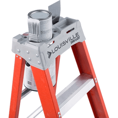 Louisville FS1500 Fiberglass Step Ladder / A-Type Ladder (300 lbs - Orange) - KHM Megatools Corp.