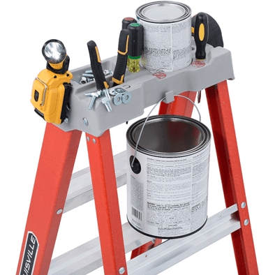 Louisville FS1500 Fiberglass Step Ladder / A-Type Ladder (300 lbs - Orange) - KHM Megatools Corp.