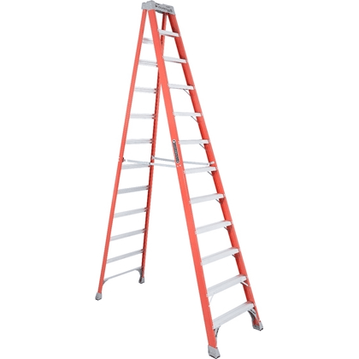 Louisville FS1500 Fiberglass Step Ladder / A-Type Ladder (300 lbs - Orange)