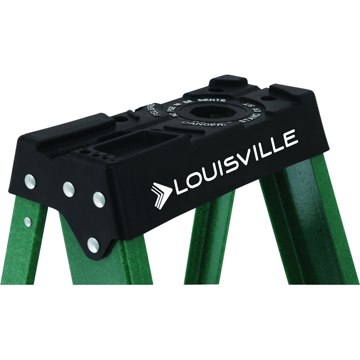 Louisville FS4000 Fiberglass Step Ladder / A-Type Ladder (225 lbs) [Green]