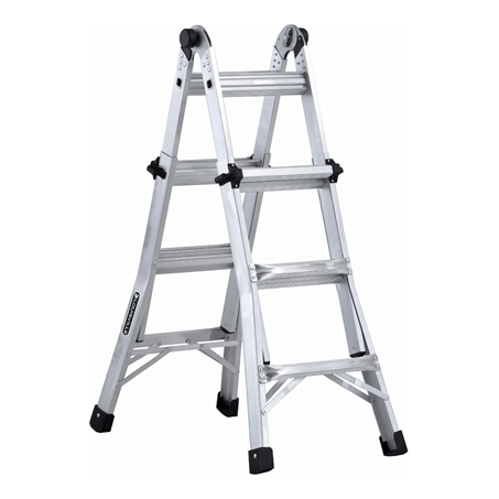 Louisville L2098 Multipurpose Aluminum Articulating Folding Ladder 300 lbs - KHM Megatools Corp.