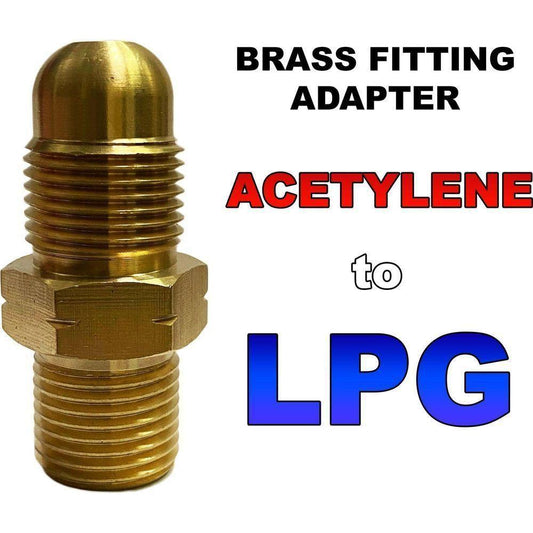 Acetylene to LPG Adapter / Adaptor Brass Fitting for Welding & Cutting Outfit - KHM Megatools Corp.