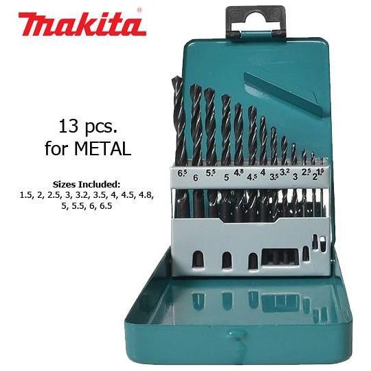 Makita D-54075 HSS-R Metal Drill Bit Set 13 pcs. - Goldpeak Tools PH Makita