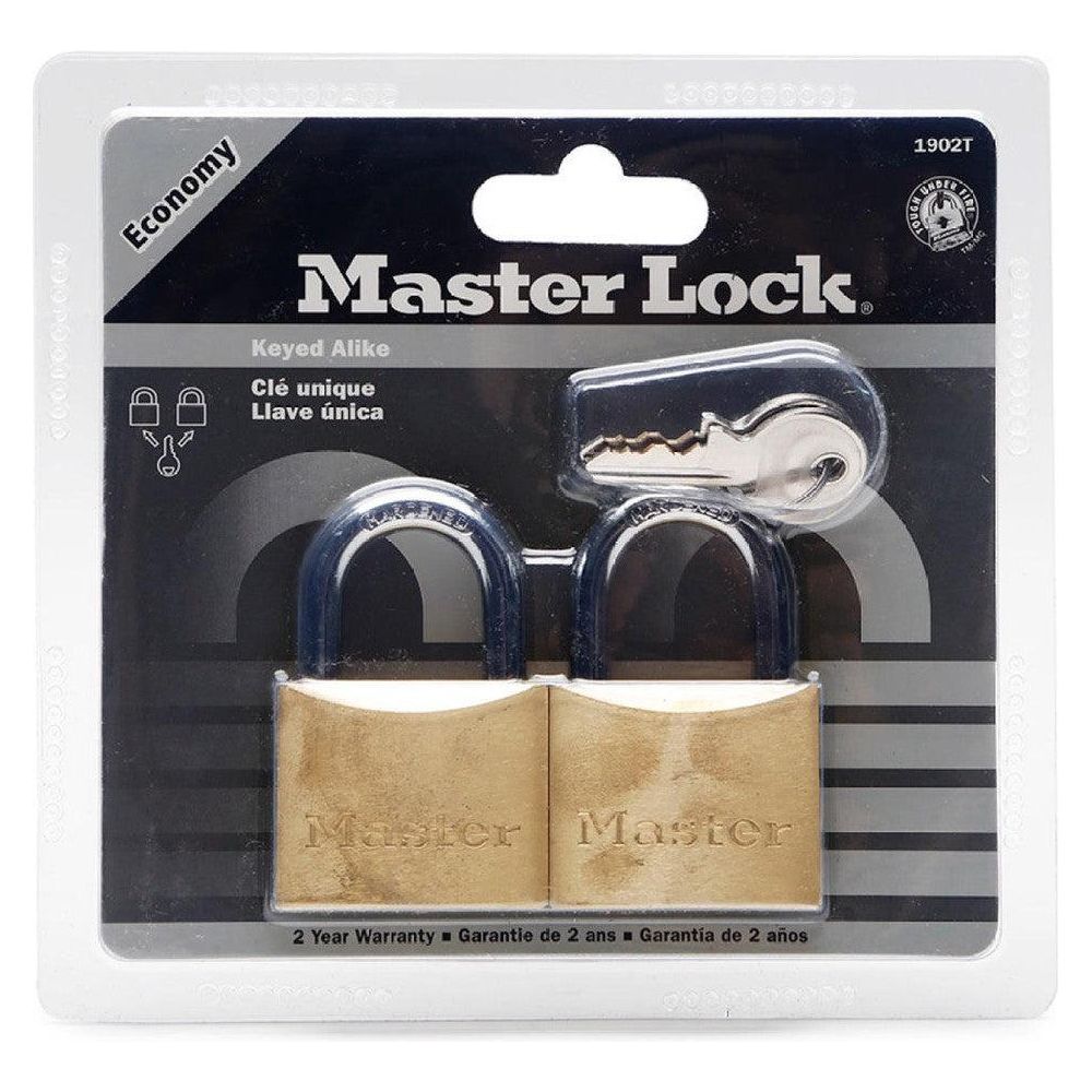MasterLock ECO Solid Brass Padlock 2pcs [Key Alike] | Masterlock by KHM Megatools Corp.