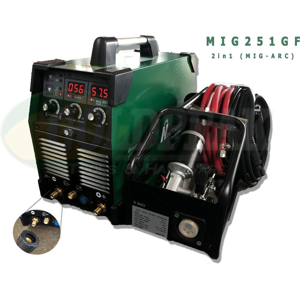Hitronic MIG 251GF DC Inverter Welding Machine 2-in-1 (MIG-ARC) - Goldpeak Tools PH Hitronic