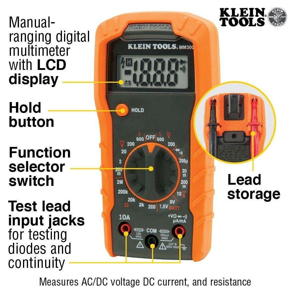 Klein MM300 Digital Multi-Tester (Multimeter) | Klein by KHM Megatools Corp.