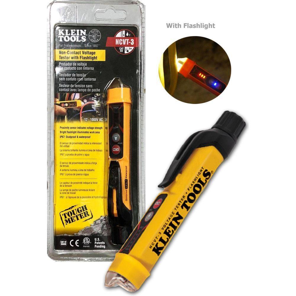 Klein NCVT3 NonContact Voltage Tester with Flashlight