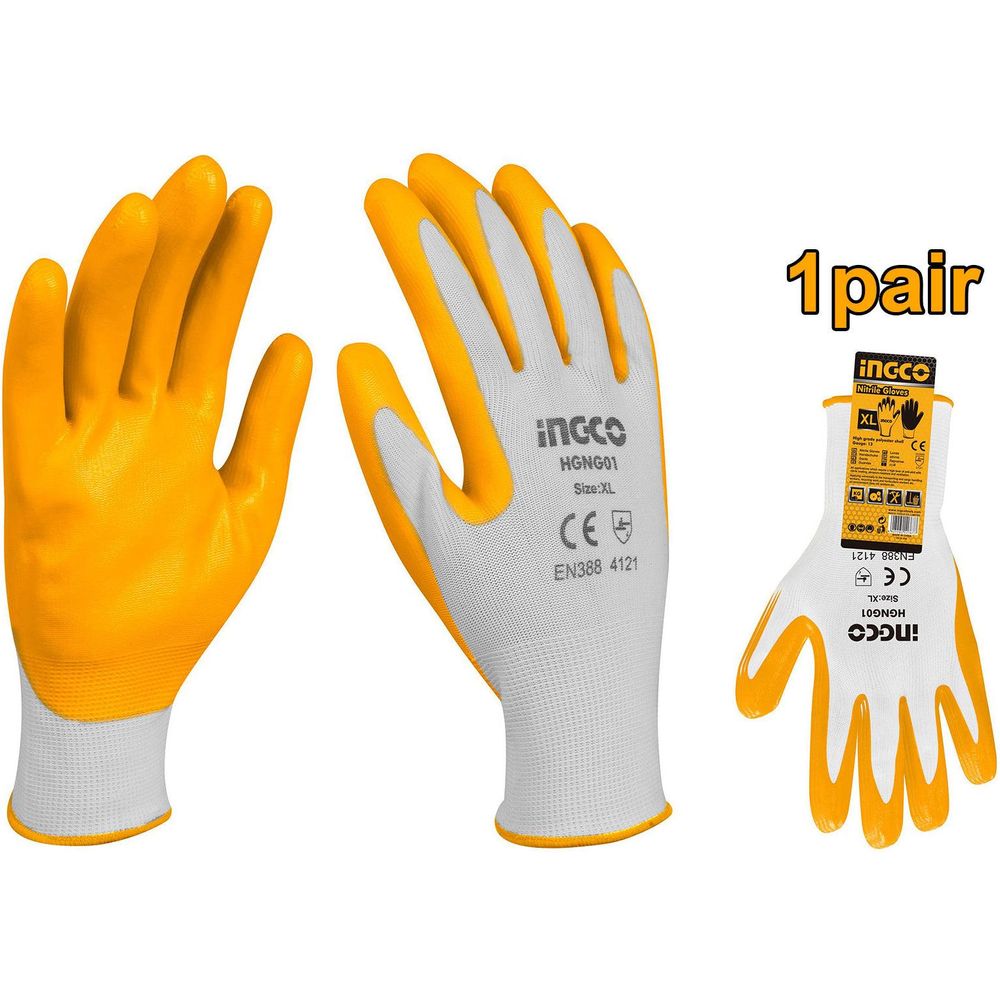 Ingco HGNG01 Nitrile Gloves