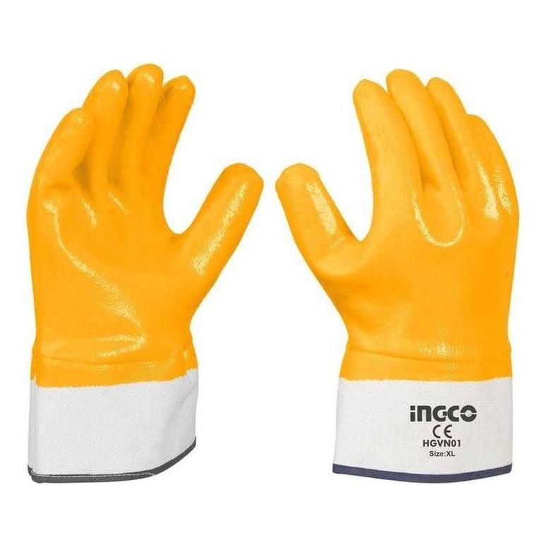 Ingco HGVN01 Nitrile Gloves (Fully Coated Gloves)