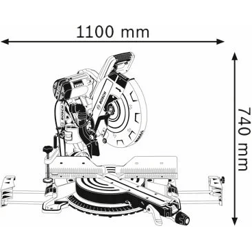 Bosch GCM 12 GDL Sliding Compound Miter Saw 12" - Goldpeak Tools PH Bosch