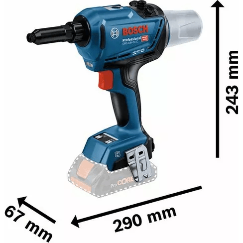 Bosch GRG 18V-16 C Cordless Brushless Rivet Gun / Riveter 18V [Bare] - KHM Megatools Corp.