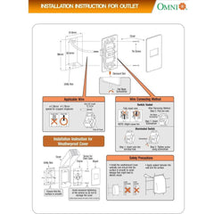 Omni P2-EU-PK 2pc Universal Outlet in Plate (Flush Type) | Omni by KHM Megatools Corp.