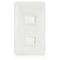 Omni P2-S13-PK 2pc 1-Way Switch in Plate (Flush Type) | Omni by KHM Megatools Corp.