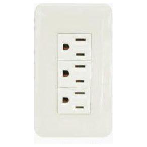 Omni P3-EG-PK 3pc Convenience Outlet with Ground in Plate (Flush Type) | Omni by KHM Megatools Corp.