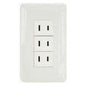Omni P3-ER-PK 3pc Regular Outlet in Plate (Flush Type) | Omni by KHM Megatools Corp.