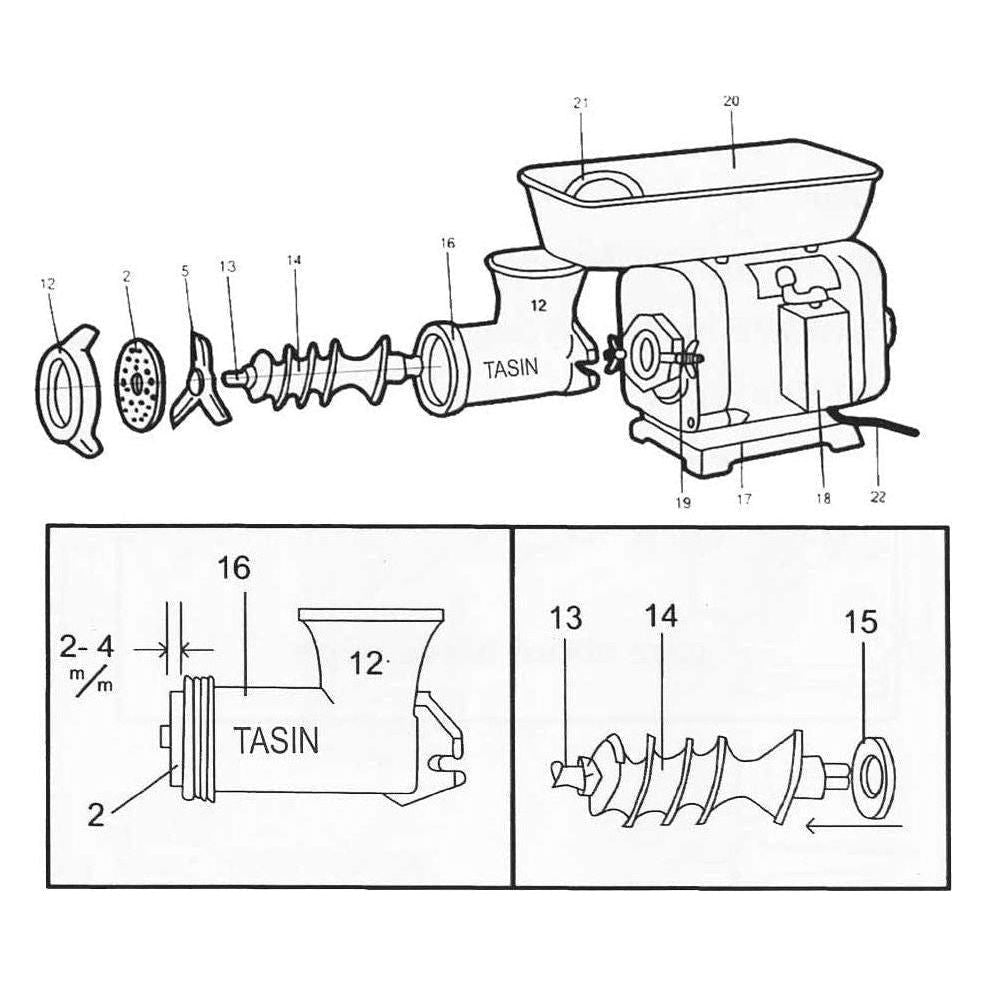 Tasin TS-102AL Spare Part & Accessories Secondary image
