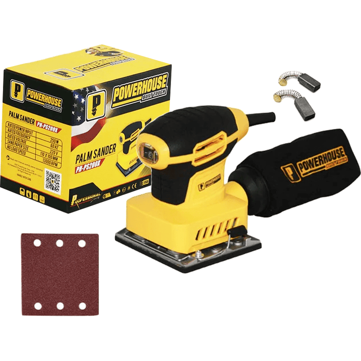 Powerhouse PH-PS200X Finishing Sander / Palm Sander 110x100mm 250W ...