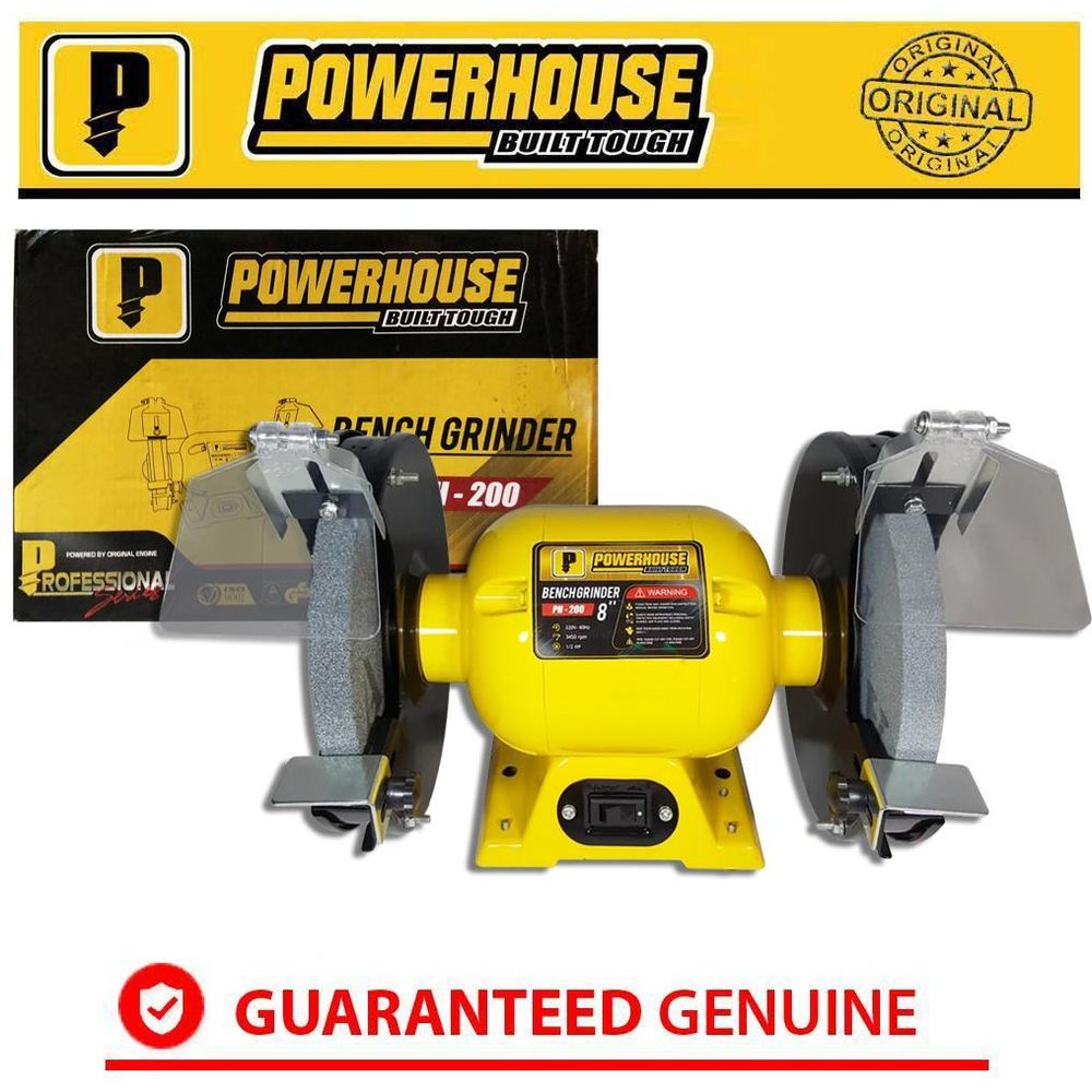 Powerhouse PH-200 Bench Grinder 8" - Goldpeak Tools PH Powerhouse