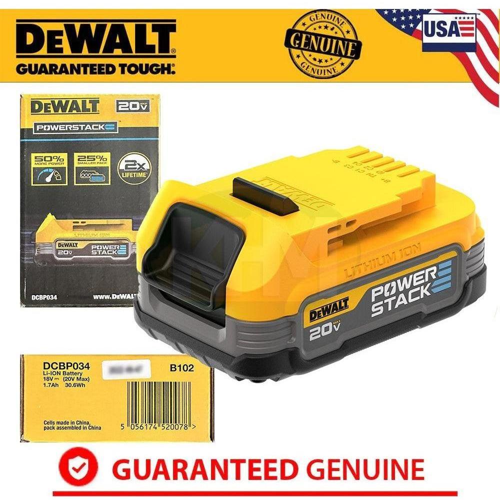 Dewalt DCBP034 20V Powerstack™ Lithium Ion Battery (1.7Ah) - KHM Megatools Corp.