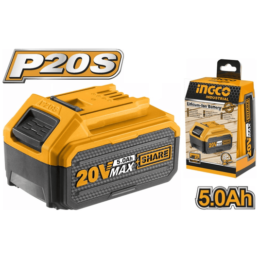 Ingco FBLI2003 20V Lithium Ion Battery 5.0Ah (P20S) - KHM Megatools Corp.