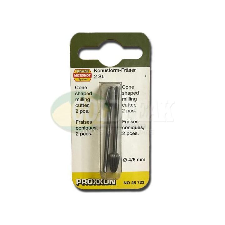 Proxxon 28-723 Cone shaped milling cutter (2pcs) - Goldpeak Tools PH Proxxon