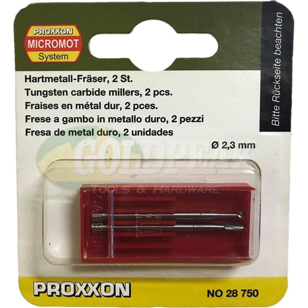 Proxxon 28-720 Tungsten Carbide Millers (2pcs) - Goldpeak Tools PH Proxxon