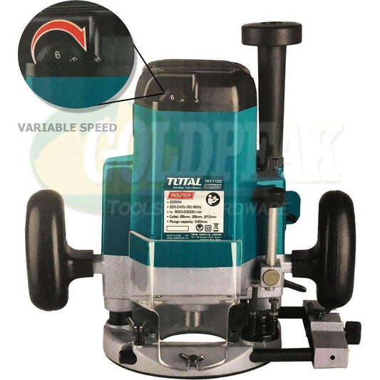 Total TR11122 Plunge Router (Variable Speed) - Goldpeak Tools PH Total