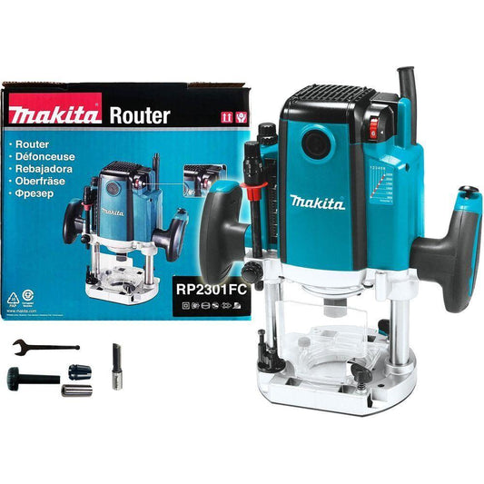 Makita RP2301FC Plunge Router (Variable Speed) [1/4&1/2"] 2,100W | Makita by KHM Megatools Corp.