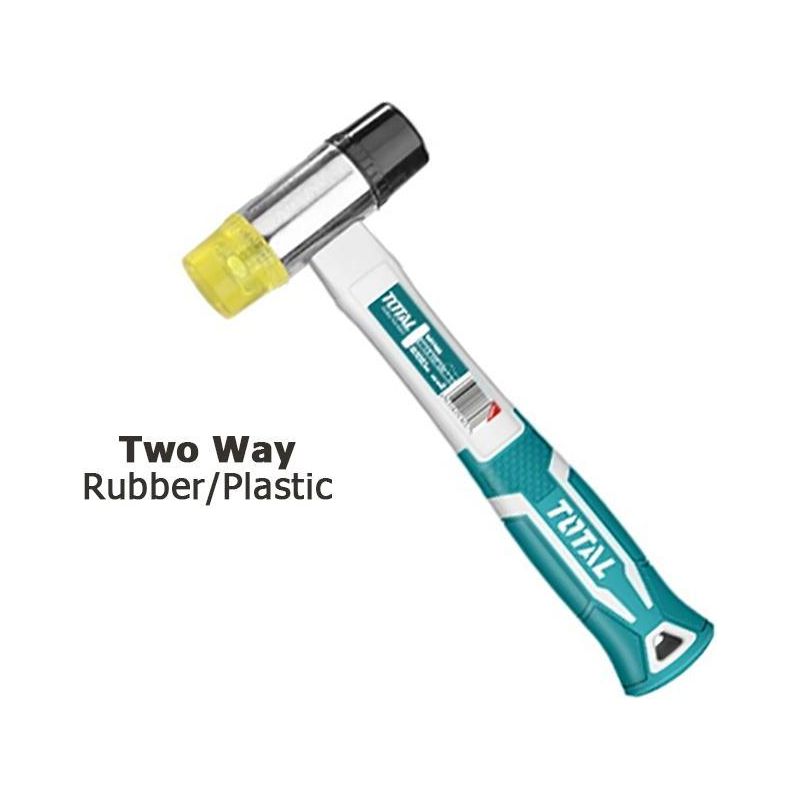 Total THT77406 Two Way Rubber Mallet / Plastic Hammer - Goldpeak Tools PH Total