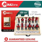 Mailtank SH-121 Router Bit Set (12pcs) - Goldpeak Tools PH Mailtank