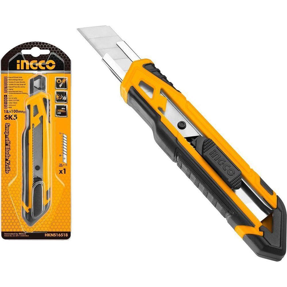 Ingco HKNS16518 Snap Off Blade Cutter Knife 18mm