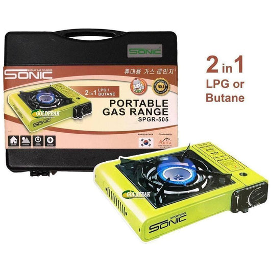 Sonic SPGR-505 2in1 Portable Gas Range (Butane/LPG) - Goldpeak Tools PH Sonic