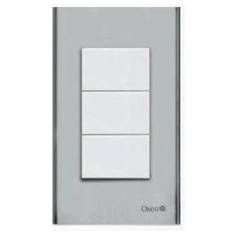 Omni SP3-S13-PK 1-Way Switch in Stainless Plate 16A (Wide Series) | Omni by KHM Megatools Corp.